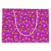 Wilde Rose Nahtloses Muster Große Geschenktüte (Rückseite)