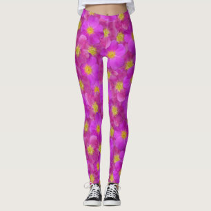 Wilde Rose Nahtloses Muster Leggings