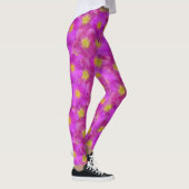 Wilde Rose Nahtloses Muster Leggings (Rechts)