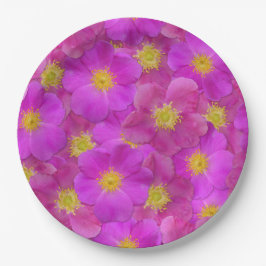 Wilde Rose Nahtloses Muster Pappteller