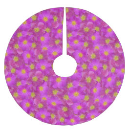 Wilde Rose Nahtloses Muster Polyester Weihnachtsbaumdecke