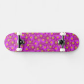 Wilde Rose Nahtloses Muster Skateboard (Horizontal)