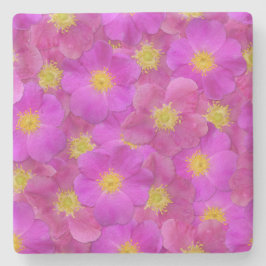 Wilde Rose Nahtloses Muster Steinuntersetzer