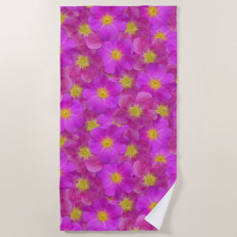 Wilde Rose Nahtloses Muster Strandtuch