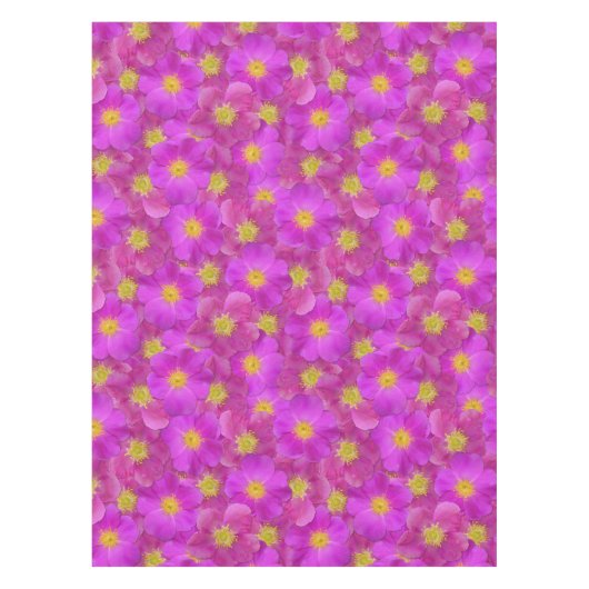 Wilde Rose Nahtloses Muster Tischdecke (Vorderseite)