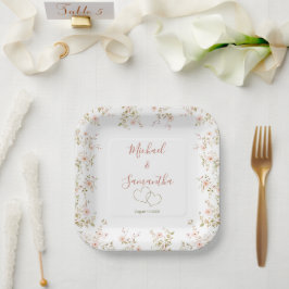 Wilde Rose Pappteller