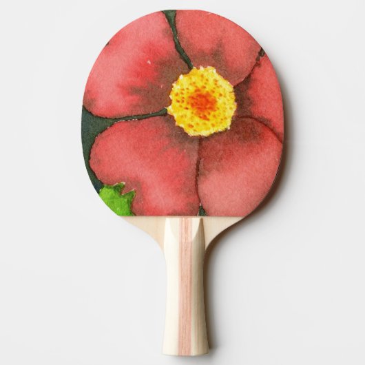 "Wilde Rose" Ping Pong Paddle Tischtennis Schläger (Rückseite)