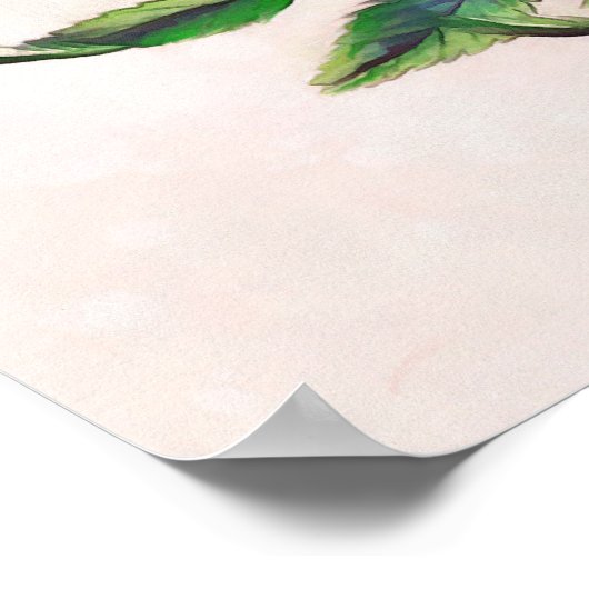 Wilde Rose Poster (Ecke)