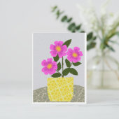 Wilde Rose Postkarte (Stehend Vorderseite)