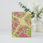 Wilde Rose Postkarte (Stehend Vorderseite)