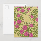 Wilde Rose Postkarte (Vorne/Hinten)