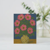 Wilde Rose Postkarte (Stehend Vorderseite)