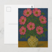 Wilde Rose Postkarte (Vorne/Hinten)