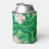 Wilde Rose Rosa Canina blühend Dosenkühler (Kanne Rückseite)