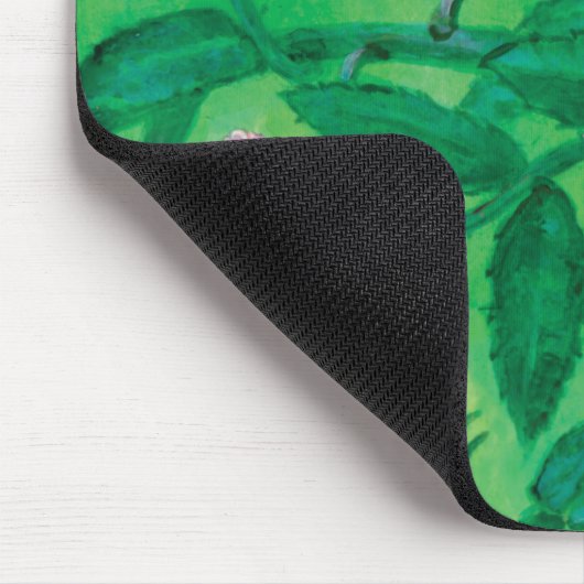 Wilde Rose Rosa Canina blühend Mousepad (Ecke)