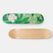 Wilde Rose Rosa Canina blühend Skateboard (Horizontal)