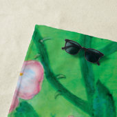 Wilde Rose Rosa Canina blühend Strandtuch (Beispiel)