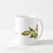 Wilde Rose rosa mit Sprichwort Kaffeetasse (VorderseiteRechts)