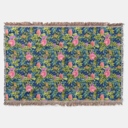 Wilde Rose, Rose, Rose, Blume, Muster der Blume Decke (Vorderseite)