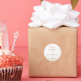 Wilde Rose Runder Aufkleber