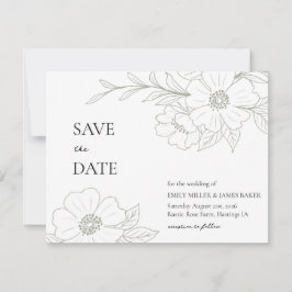 Wilde Rose Sage Save the Date einfach