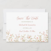 Wilde Rose Save The Date (Vorderseite)