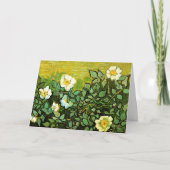 Wilde Rose, schönes Gemälde von Vincent van Gogh Karte (Vorderseite)