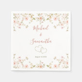 Wilde Rose Serviette (Vorderseite)