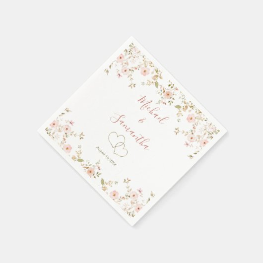 Wilde Rose Serviette (Ecke)