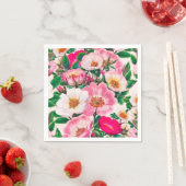Wilde Rose Serviette (Beispiel)