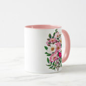 Wilde Rose Tasse (VorderseiteRechts)