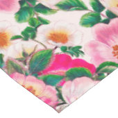 Wilde Rose Tischdecke (Schrägansicht)