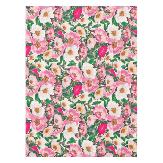 Wilde Rose Tischdecke (Vorderseite)