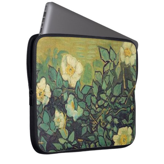 Wilde Rose, Vincent van Gogh. Laptopschutzhülle (Vorne Rechts)