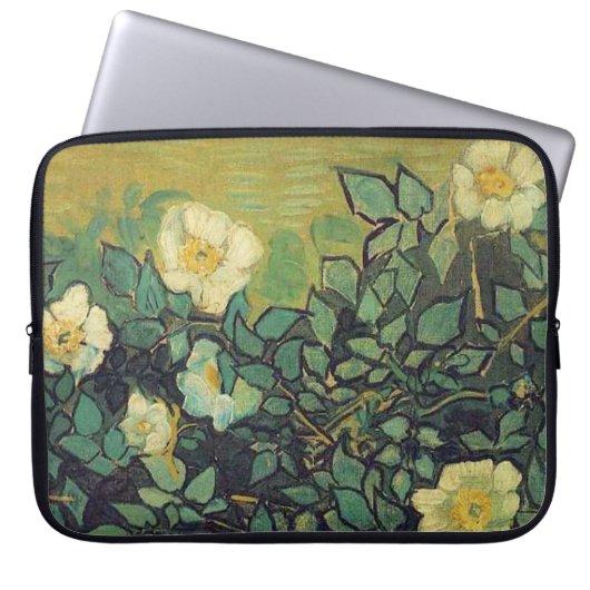 Wilde Rose, Vincent van Gogh. Laptopschutzhülle (Vorderseite)