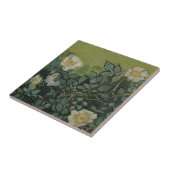 Wilde Rose von Vincent van Gogh Fliese (Seite)