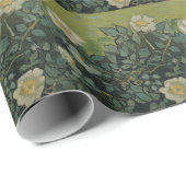 Wilde Rose von Vincent van Gogh Geschenkpapier (Rolleneckpunkt)
