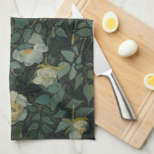Wilde Rose von Vincent van Gogh Geschirrtuch (Viertel Falte)