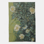 Wilde Rose von Vincent van Gogh Geschirrtuch (Vertikal)