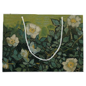 Wilde Rose von Vincent van Gogh Große Geschenktüte (Rückseite)