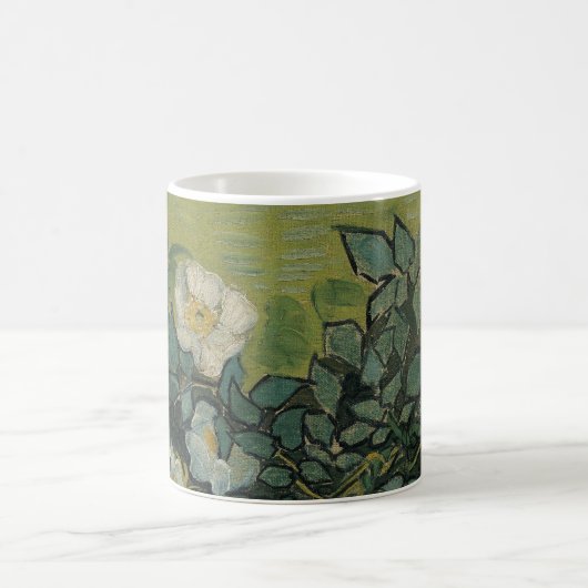 Wilde Rose von Vincent van Gogh Kaffeetasse (Mittel)