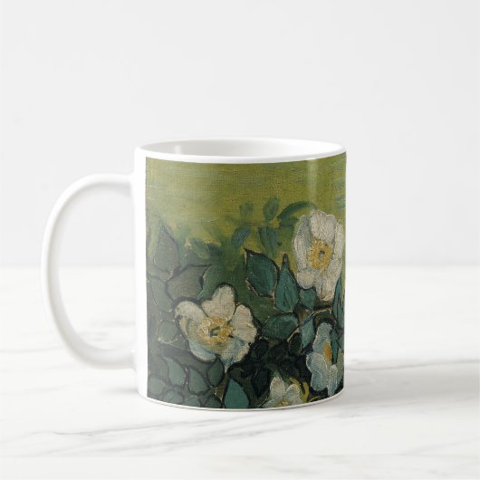 Wilde Rose von Vincent van Gogh Kaffeetasse (Links)