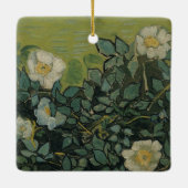 Wilde Rose von Vincent van Gogh Keramikornament (Rückseite)