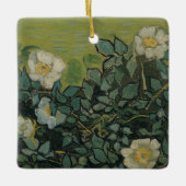 Wilde Rose von Vincent van Gogh Keramikornament (Vorderseite)