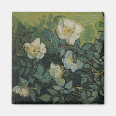 Wilde Rose von Vincent van Gogh Magnet (Vorne)