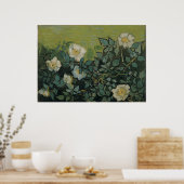 Wilde Rose von Vincent Van Gogh Poster (Küche)