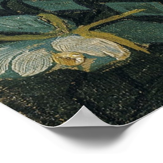 Wilde Rose von Vincent Van Gogh Poster (Ecke)