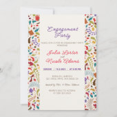 Wilde Rose Woods Exotic Garden Engagement Party Einladung (Vorderseite)