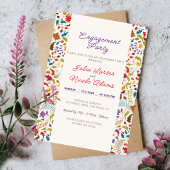 Wilde Rose Woods Exotic Garden Engagement Party Einladung