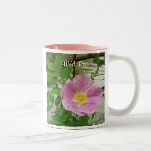 Wilde Rose Zweifarbige Tasse (Rechts)